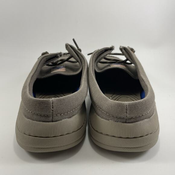 Clarks Driftlite Surf Shoes Slip On Gray Canvas Mule Mens Size 13 Step In - Picture 5 of 9